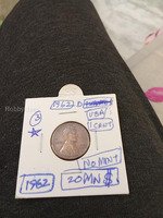1962 D USA 1 Cent Lincoln Penny - No Mint Mark