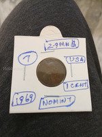 1969 USA 1 Cent Coin - Lincoln Memorial Penny