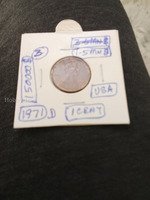 1971 D USA One Cent Coin