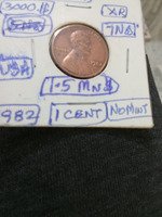 1982 USA 1 Cent Lincoln Penny Coin