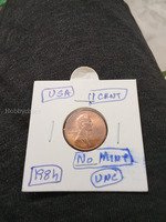 1984 USA 1 Cent Penny - No Mint Mark, UNC Condition