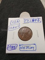 1985 USA One Cent Penny - No Mint Mark