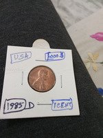 1985-D USA One Cent Penny Coin