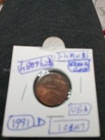 1991 D USA Lincoln Cent Penny