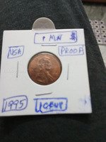 1995 USA Proof Lincoln One Cent Penny