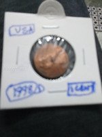 1978-D USA 1 Cent Coin (Lincoln Wheat Penny)