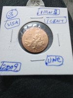 2009 USA Lincoln One Cent Coin - UNC Condition