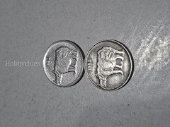 2 Coins of 25 PAISE 1990 Noida minted India