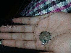 Vintage 1950 One Pence Coin Pendant