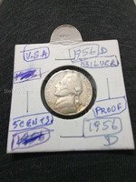 1956-D Silver Jefferson Nickel Proof Coin