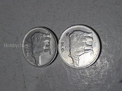 2 Coins of 25 PAISE 1992 RHINO picture India