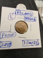 2010 Poland 1 Grosz Proof Coin
