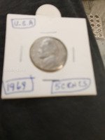 1969 USA 5 Cents Coin (Nickel)