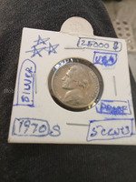 1970-S Silver Proof Jefferson Nickel 5 Cents USA