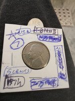 1974 USA 5 Cents Jefferson Nickel Coin