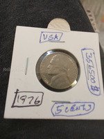 1976 USA 5 Cents Jefferson Nickel Coin
