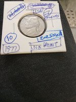 1977 USA 5 Cents Jefferson Nickel Coin - No Mint Mark