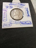 1978 USA 5 Cents Jefferson Nickel - No Mint Mark