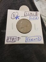 1981 P USA 5 Cents Jefferson Nickel