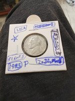 1983 P USA 5 Cents Jefferson Nickel Coin