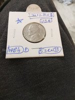 1984 D USA 5 Cents Jefferson Nickel Coin