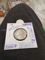 1988 P USA 5 Cents Jefferson Nickel Coin
