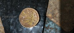 Vintage Coin with Profile and Floral Design - Image 2
