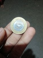 Indian 10 Rupees Bi-metallic Coin