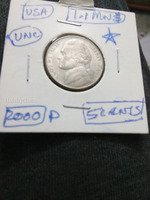 2000 P USA 5 Cents Jefferson Nickel UNC