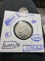 2001 P USA Jefferson Nickel Coin