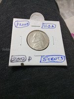 2002 P USA Jefferson Nickel Proof Coin