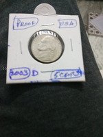 2003-D USA Proof Jefferson Nickel 5 Cents Coin
