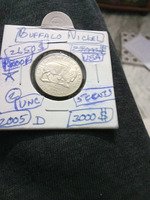 2005 D Buffalo Nickel Proof 5 Cents Coin UNC