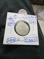 2008-D USA 5 Cents Jefferson Nickel Coin UNC