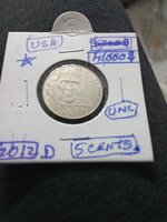 2012-D USA 5 Cents Jefferson Nickel UNC