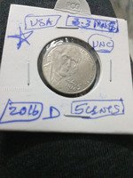 2016 D USA 5 Cents Jefferson Nickel UNC