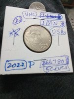 2022 P USA Jefferson Nickel 5 Cents Coin UNC