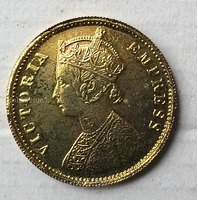Rare One Mohar 1878 of Victoria Empress