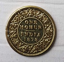 Rare One Mohar 1878 of Victoria Empress - Image 2