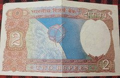 Vintage Indian 2 Rupees Banknote - Image 2