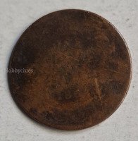 One Quarter Anna Antique Coin 1862 British India