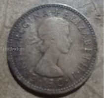 1955 British Half Penny Coin - Queen Elizabeth II