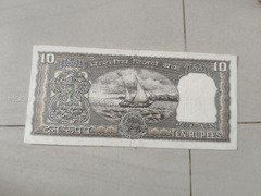 Vintage Indian 10 Rupees Banknote - Image 2