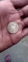Vintage Nepal 20 Paisa Coin Featuring Sagarmatha