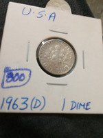 1963-D Roosevelt Silver Dime