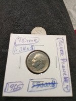 1965 Silver Plated US Dime Coin