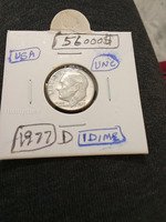 1977 D USA Roosevelt Dime UNC