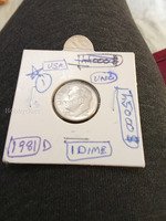 1981 D USA One Dime Coin