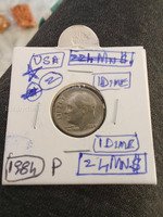 1984 P USA Roosevelt Dime Coin
