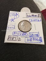 1987-D USA Silver 1 Dime Coin UNC